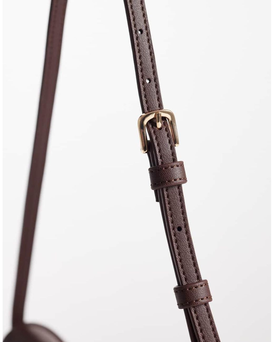 ASOS Brown Envelope Skinny Shoulder Bag