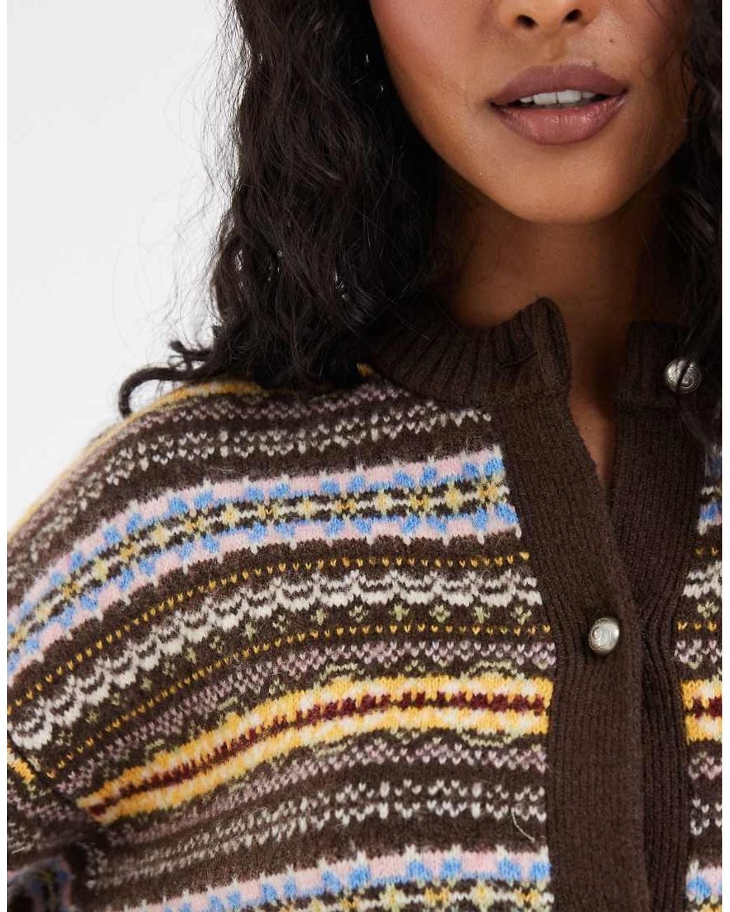 Levi's Blue Charlotte Knitted Striped Cardigan