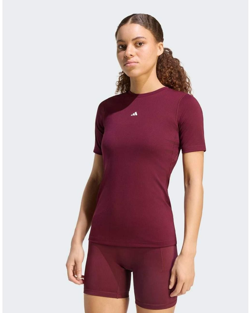 Adidas Originals Red Techfit Training Tee