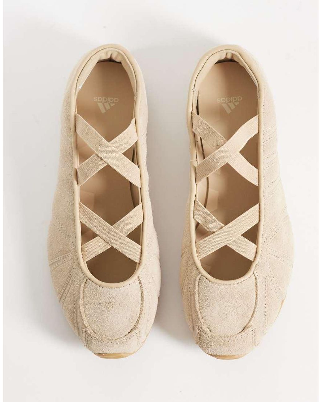 Adidas Originals Natural Ghostsprint Ballet Flat