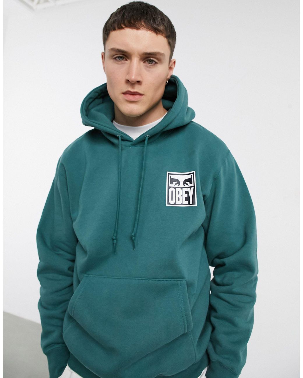 Eyes Icon 2 - Hoodie imprimé au dos Obey pour homme en coloris Vert | Lyst