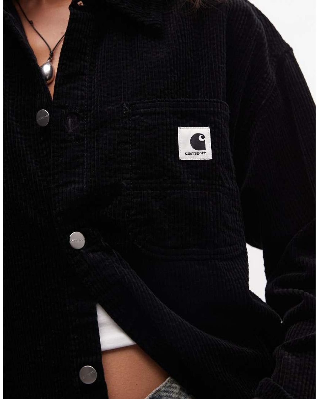 Carhartt Black Bekka Long Sleeve Corduroy Shirt