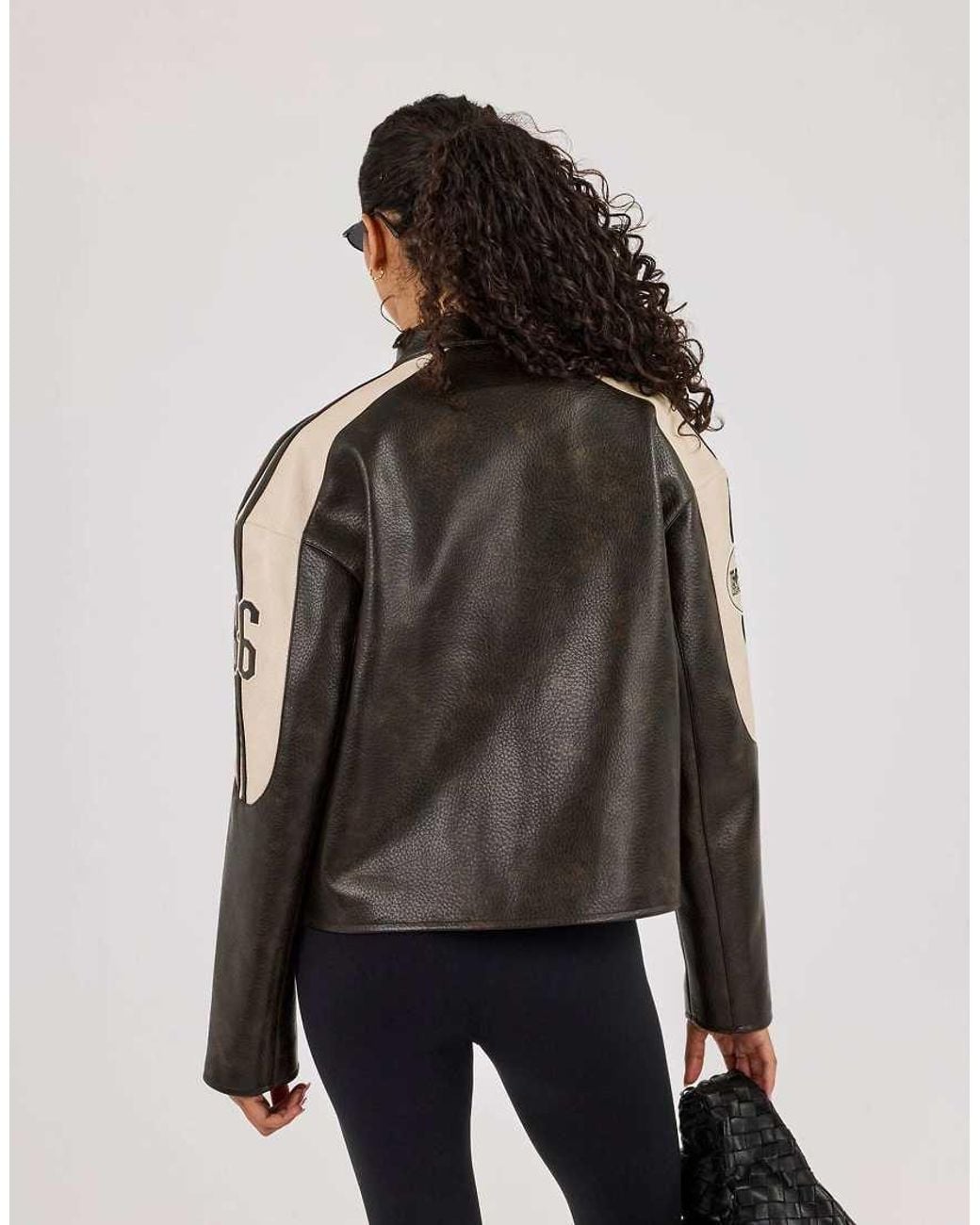CERNUCCI Black Pu Moto Jacket