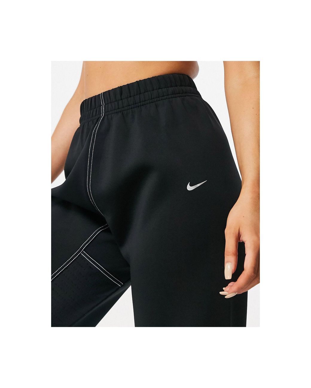 Nike Nike Pro Training Wide Leg joggers in Black | Lyst UK