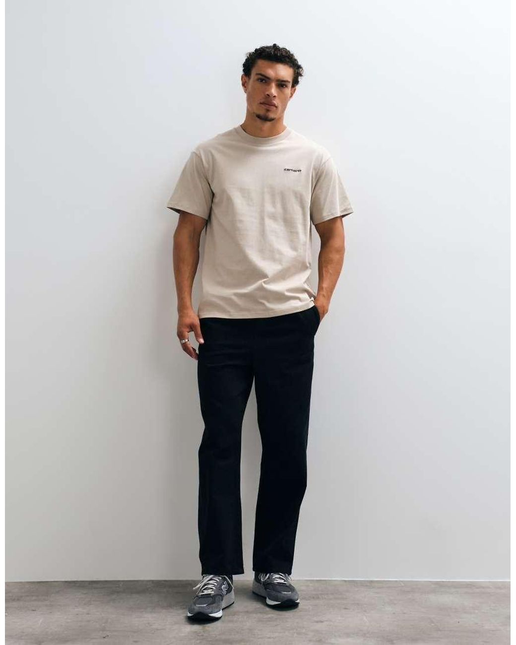 Carhartt Natural Script Embroidery Logo T-shirt for men