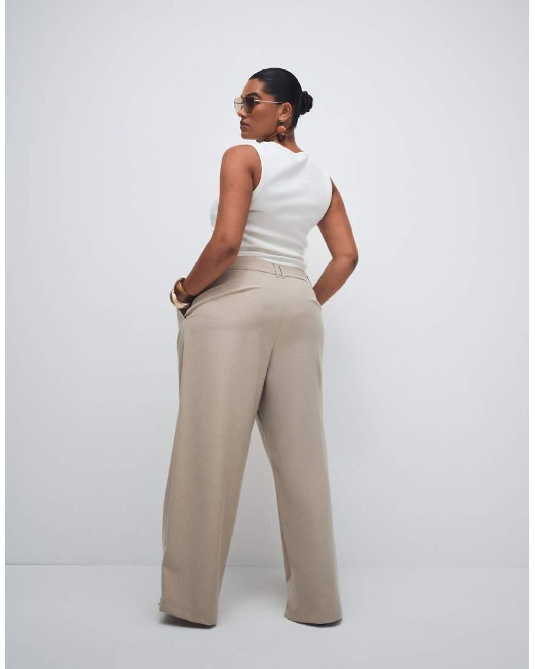 ASOS Curve Low Rise Tailored Mensy Trouser