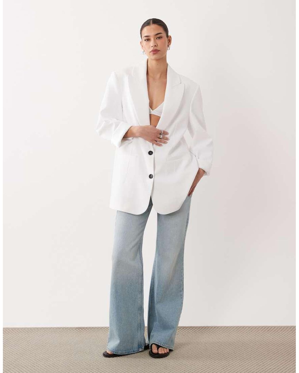 ASOS White Tailored Relaxed Mensy Blazer