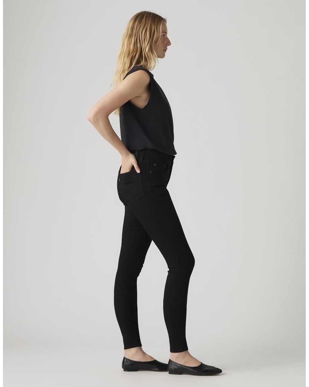 Levi's Black 721 High-Rise Skinny Jeans