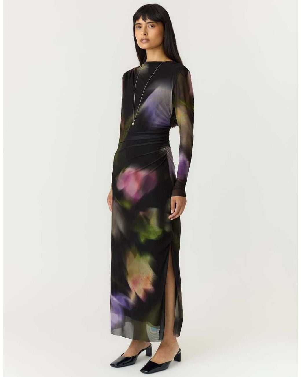 Y.A.S Black Midi Dress