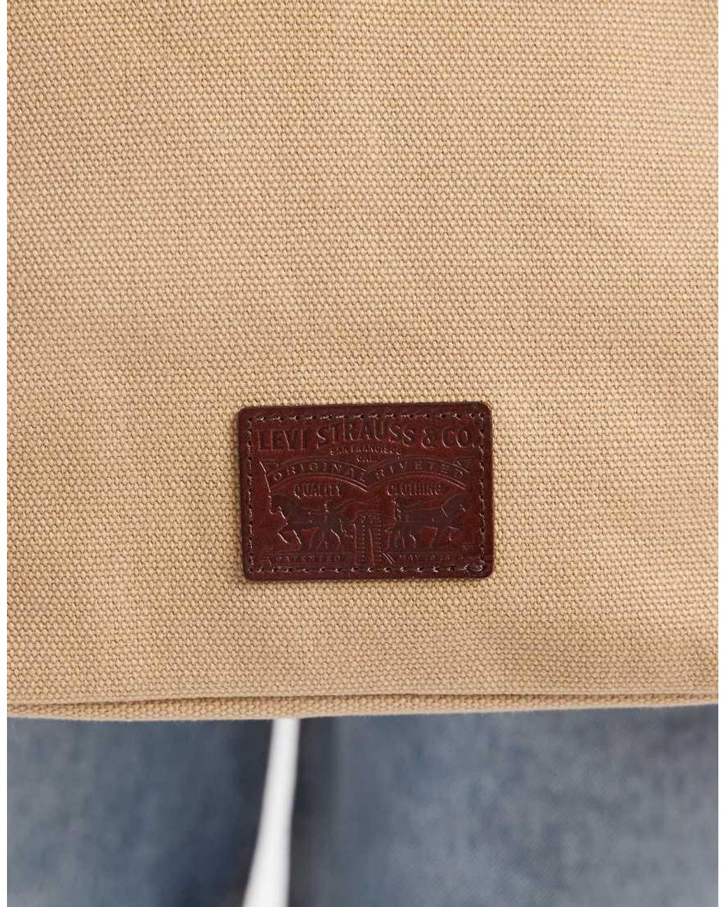 Levi's Natural Denim Shoulder Bucket Bag