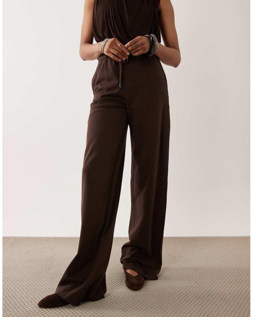 JDY Tall Brown Wide Leg joggers