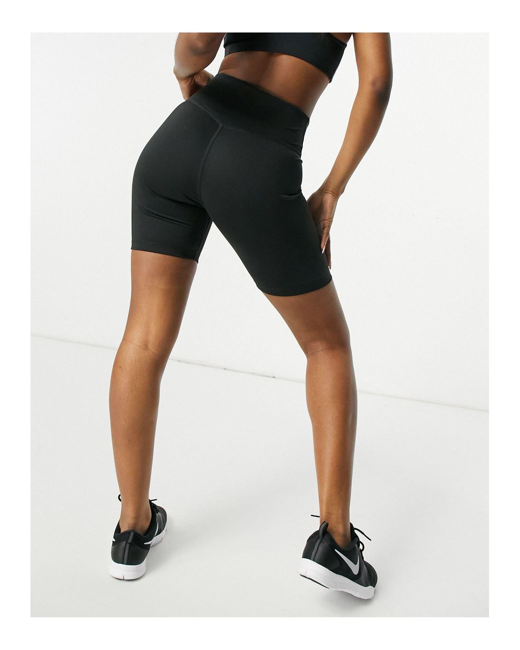 nike legging shorts black