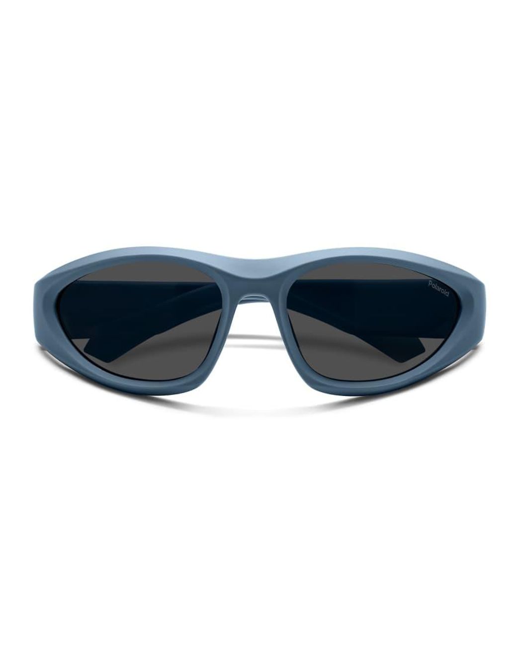 Polaroid Sunglasses Blue Sporty Wrap Sunglasses With Polarized Lenses
