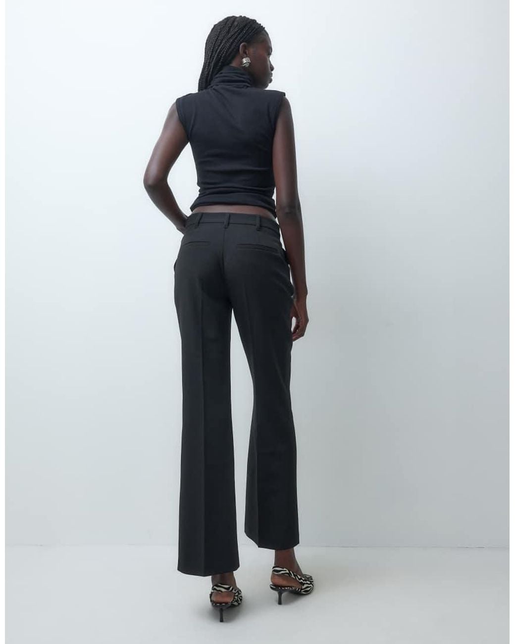 Jdy Blue Tailored Bootcut Trousers Co-Ord