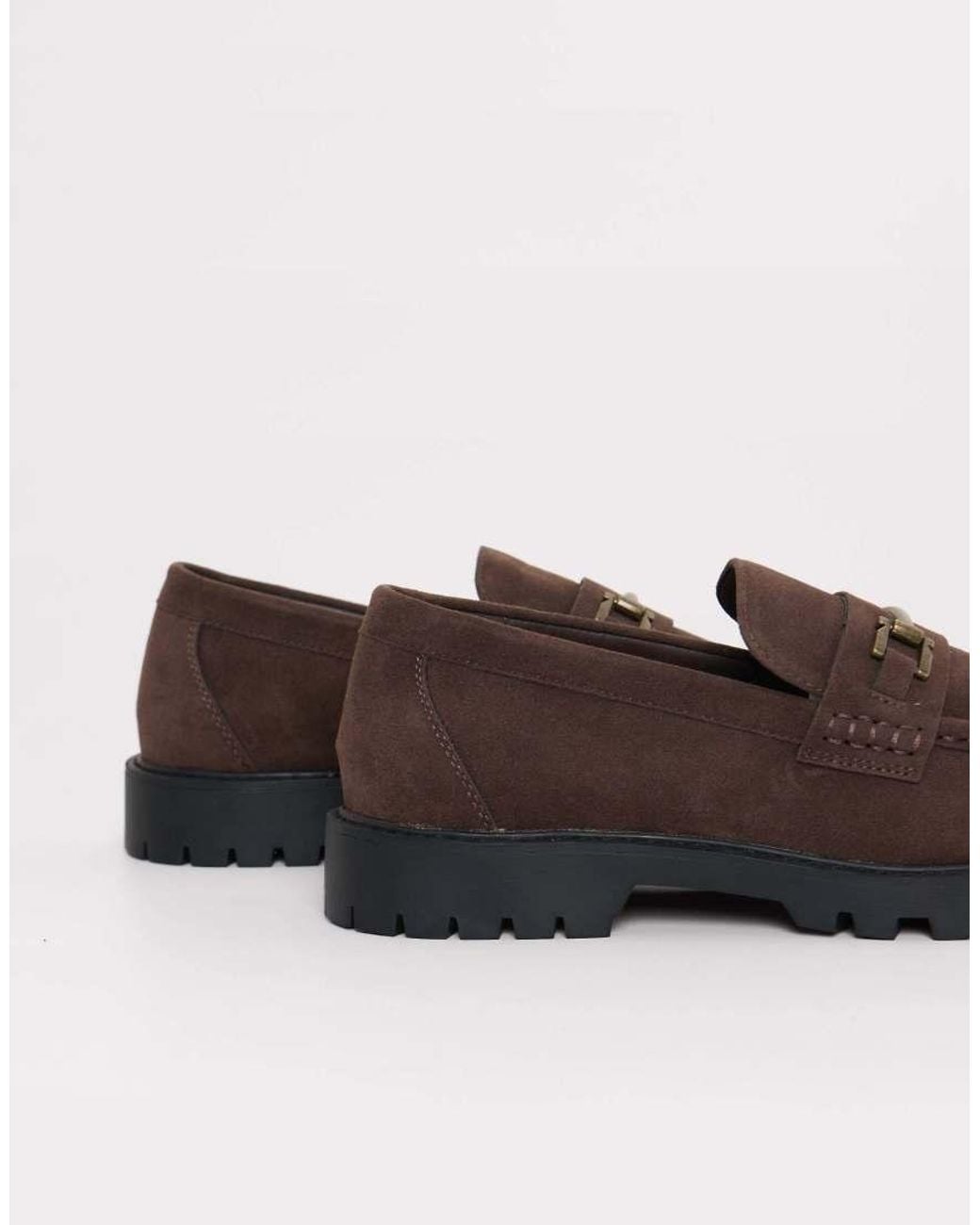 Threadbare Brown Faux Suede Slip On Loafer for men