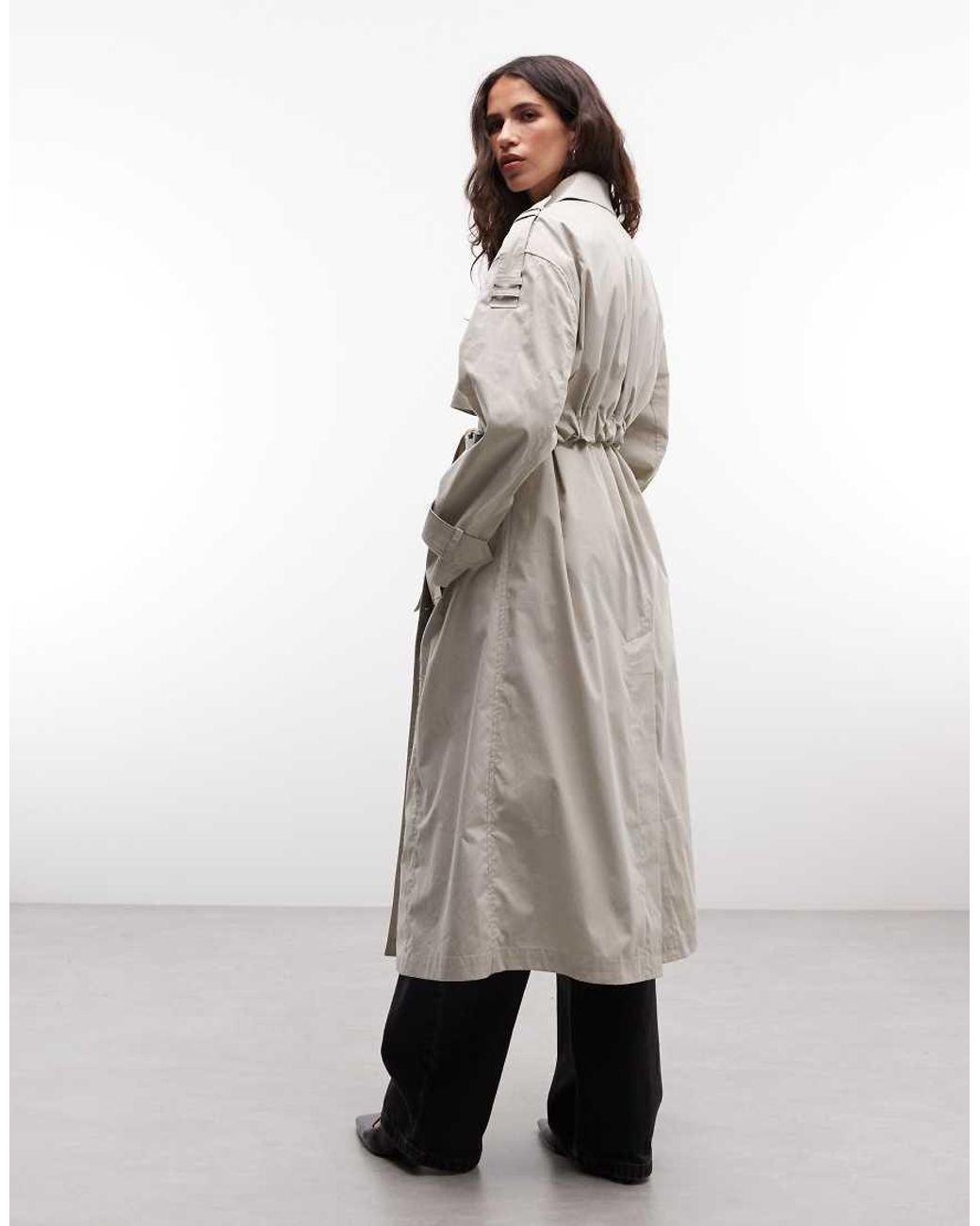 AllSaints Natural Linnie Belted Trench Coat