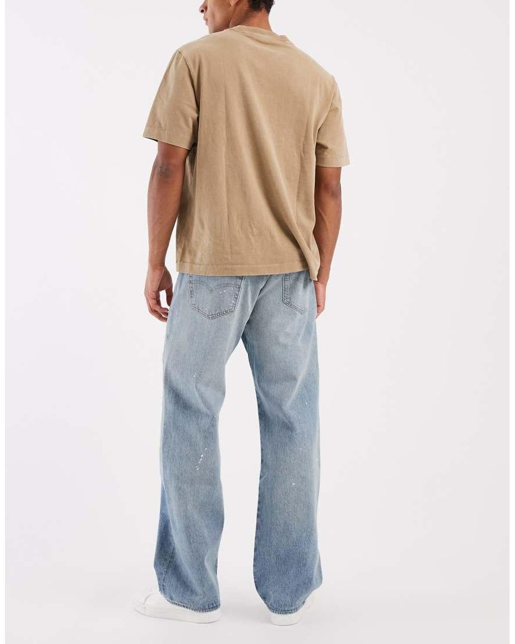 Levi's Blue 501 Loose Straight Jeans for men