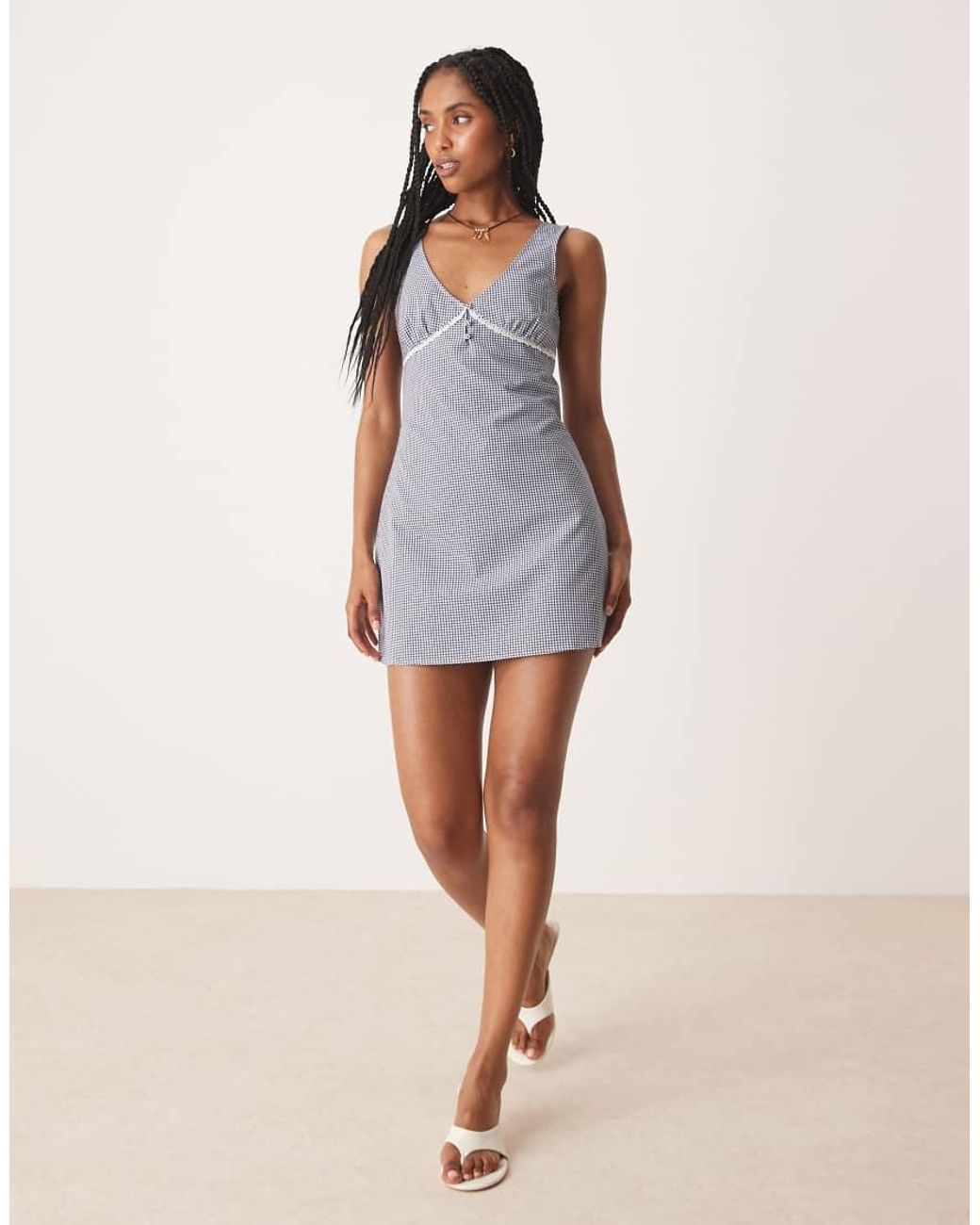 ASOS Purple Fit And Flare Mini Dress