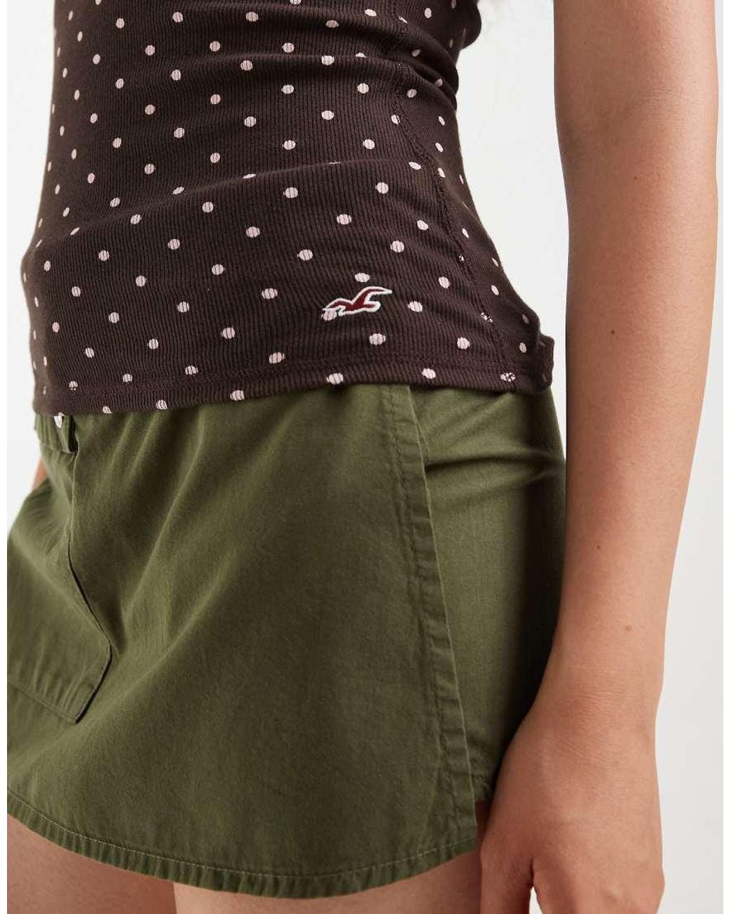 Hollister Brown Lace Trim Cami