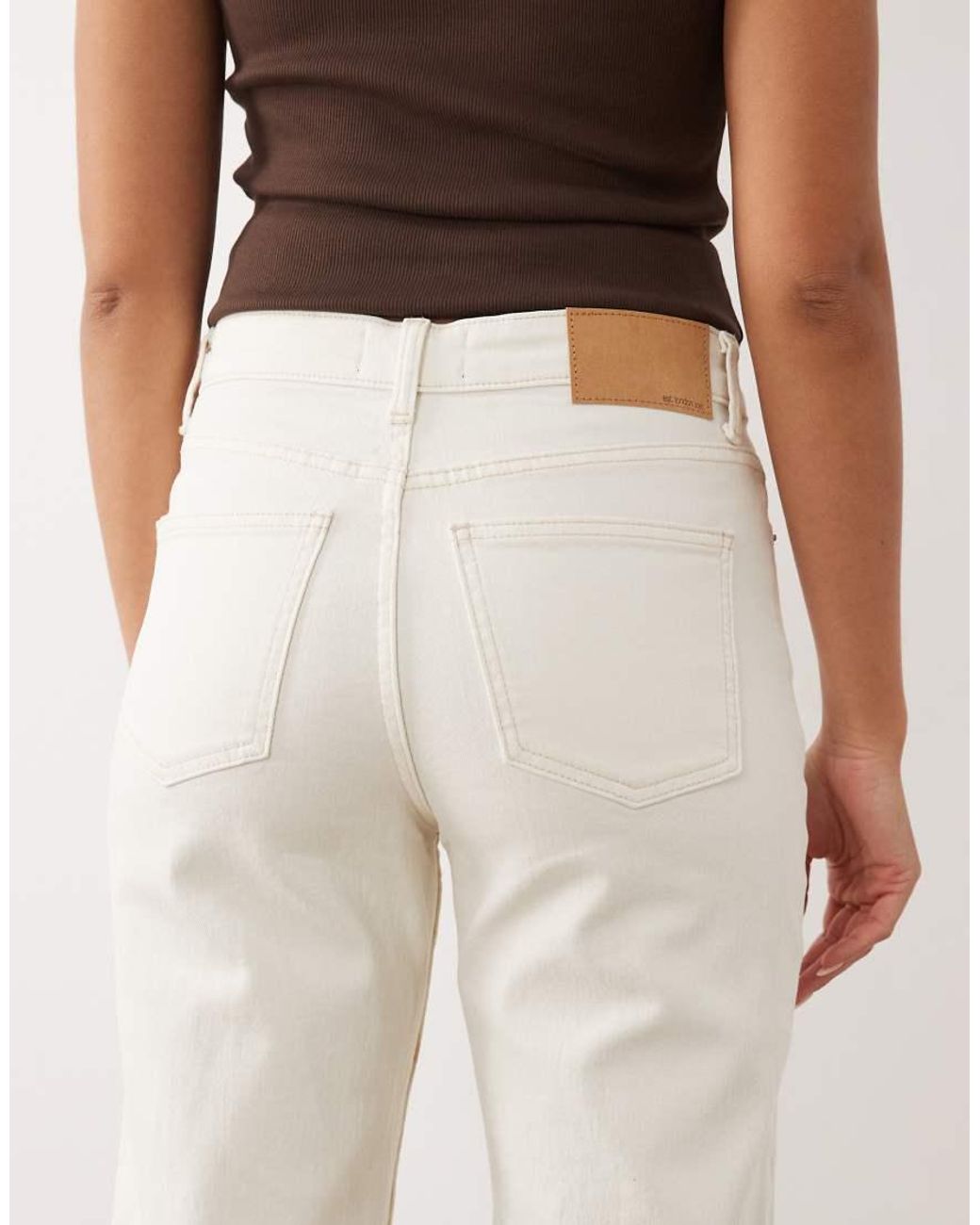 ASOS Natural Comfort Stretch Straight Leg Jeans