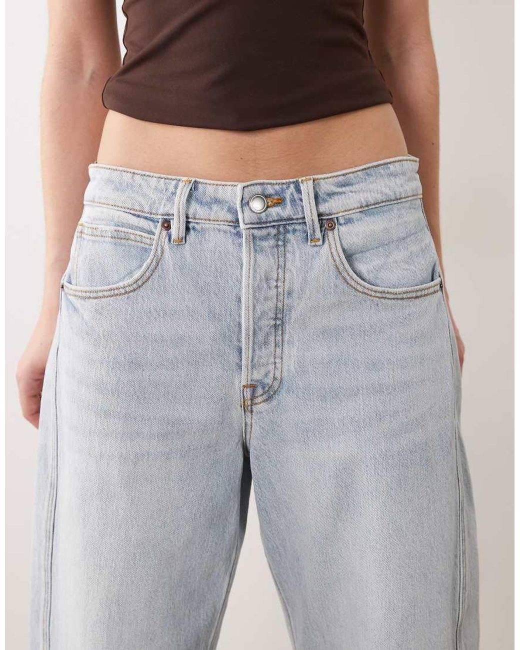 GOOD AMERICAN Gray Good Barrel Jeans