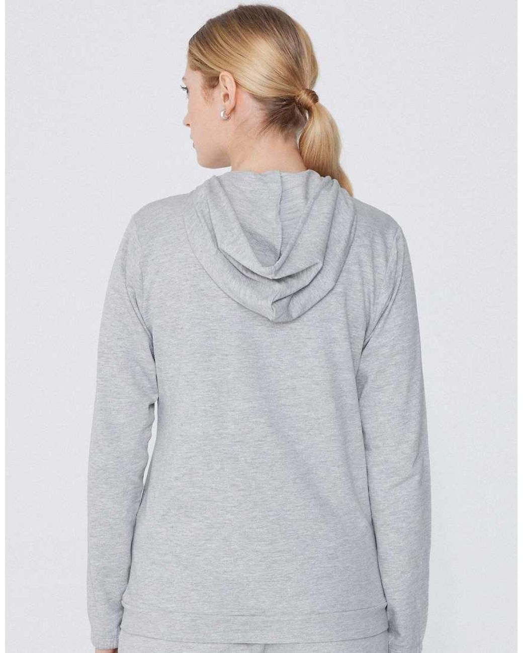 Tezenis Gray Lightweight Hooded Sweatshirt