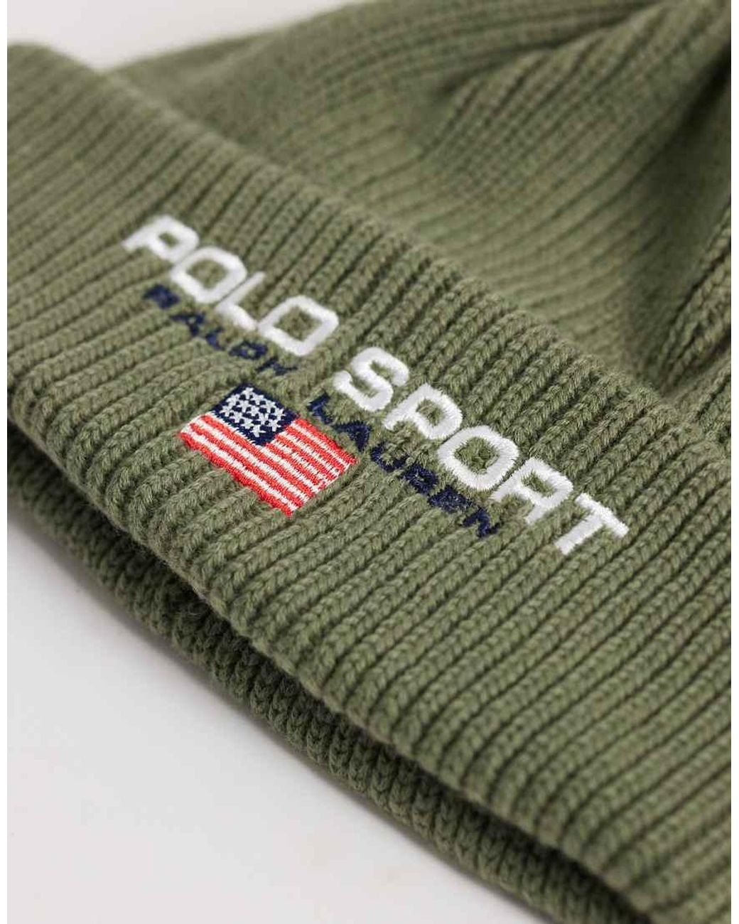 Polo Ralph Lauren Green Sport Logo Beanie for men