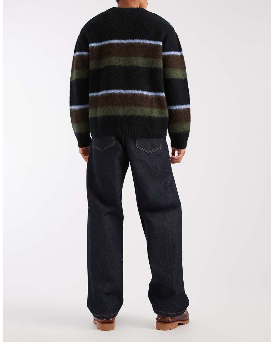 Redefined Rebel Black baggy Denim Jeans for men