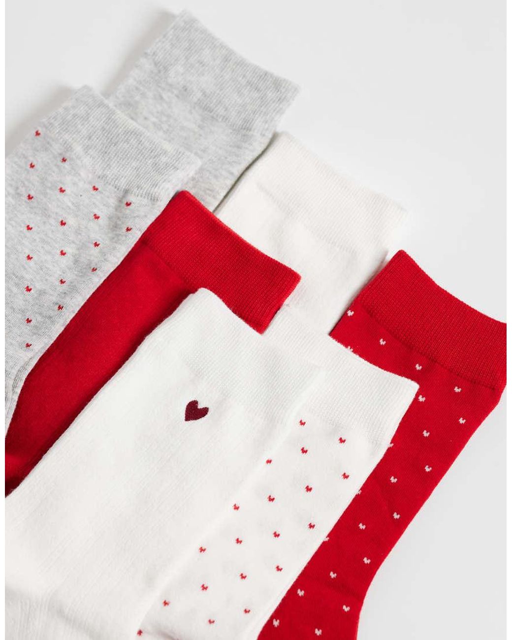 Lindex White 7 Pack Socks
