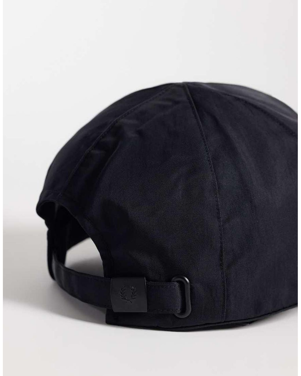 Fred Perry Blue Crinkle Nylon Logo Cap for men