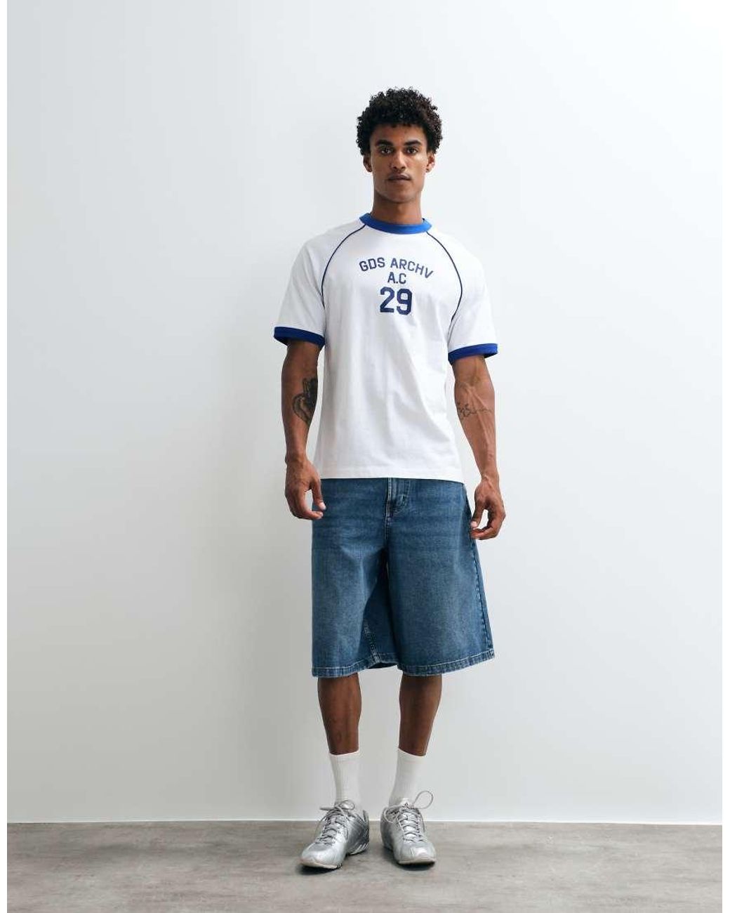 ASOS White Relaxed Ringer T-shirt With Sport Graphic for men