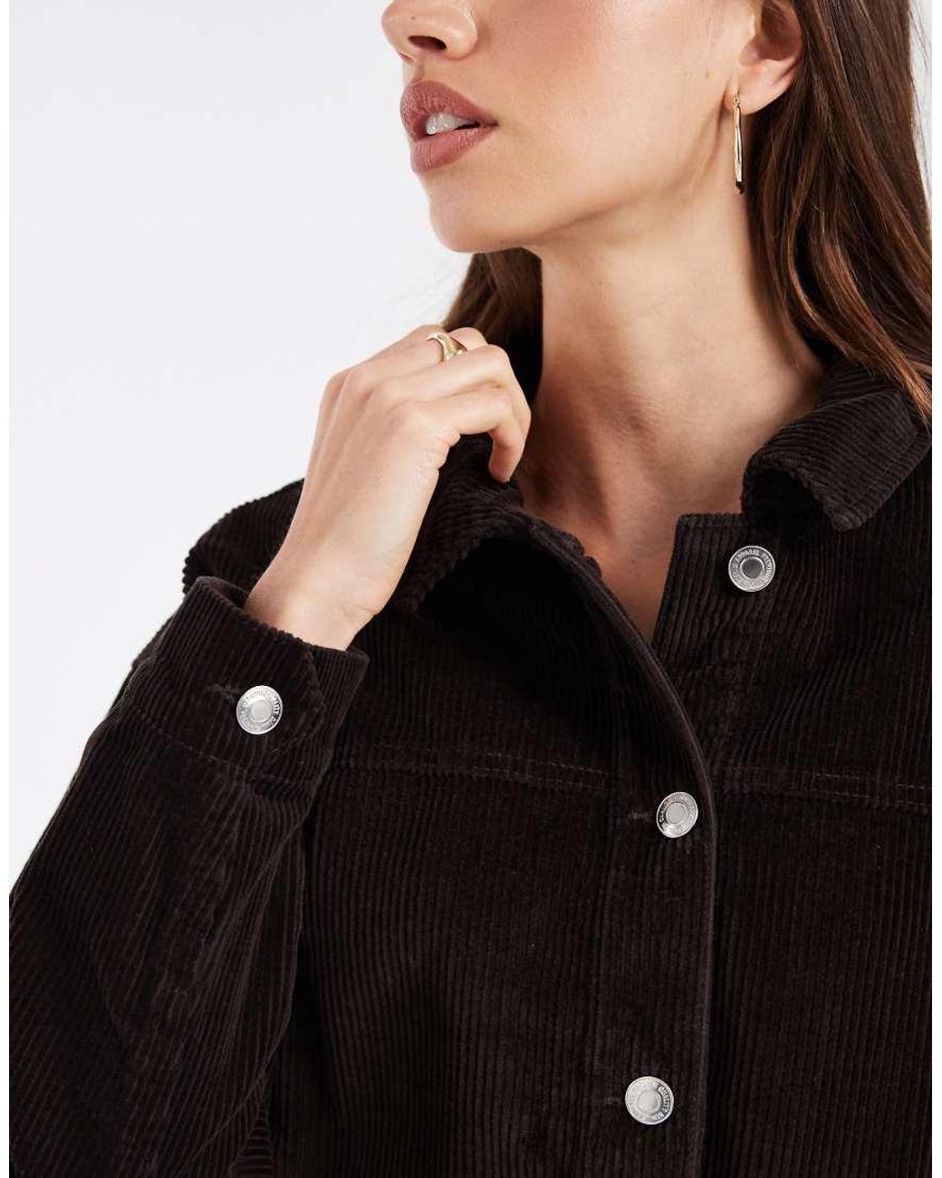 Vero Moda Black Cord Overshirt