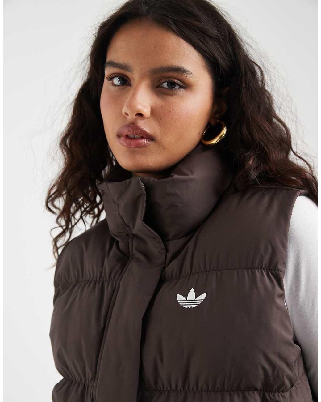 Adidas Originals Brown Padded Gilet
