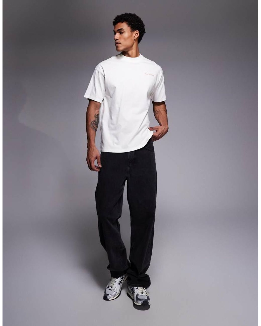 Good For Nothing White Oversized T-shirt for men