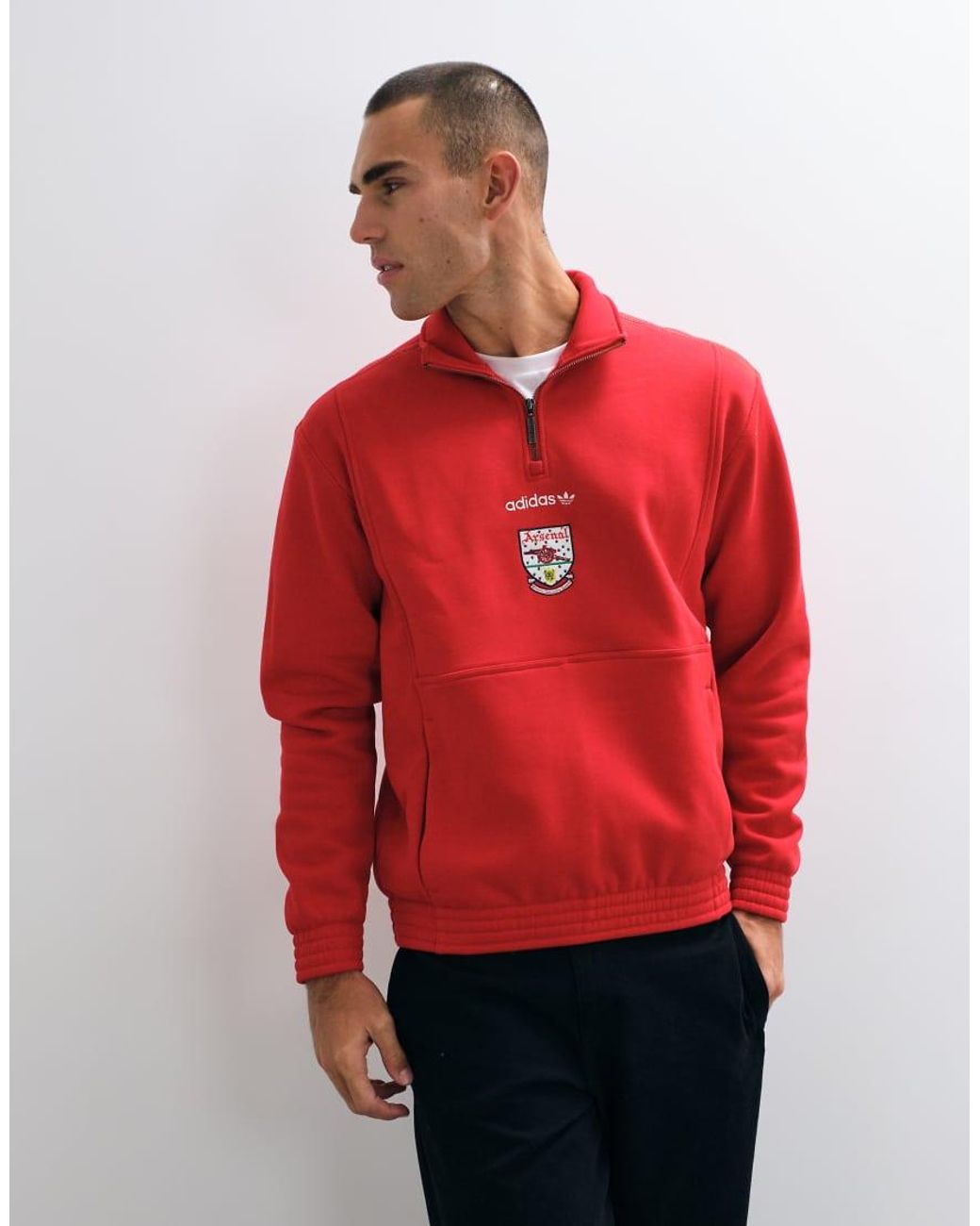 Adidas Originals Red Adidas Football Arsenal 26/27 Eqt Half Zip Top for men