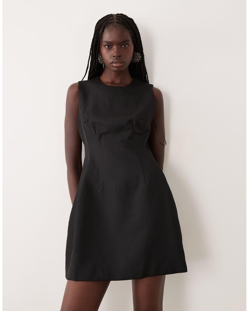 Aware Natural Sleevless O-Neck Mini Dress