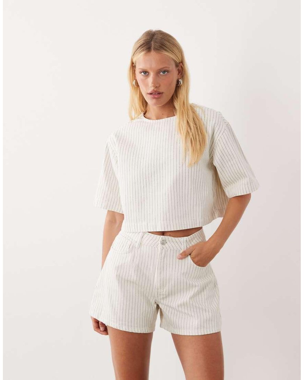 ASOS Natural Longer A Line Short Co-Ord