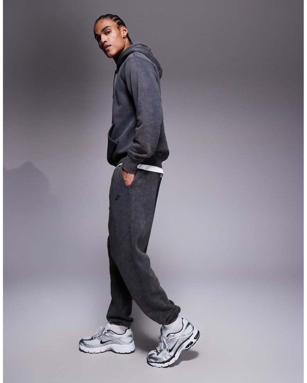 Nike Blue Club Cuffed Joggers for men
