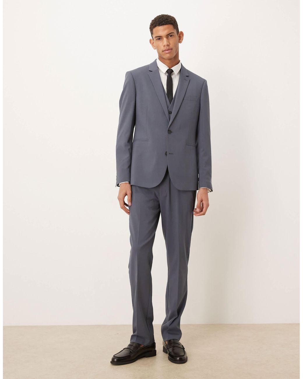 ASOS Blue Slim Suit Jacket for men