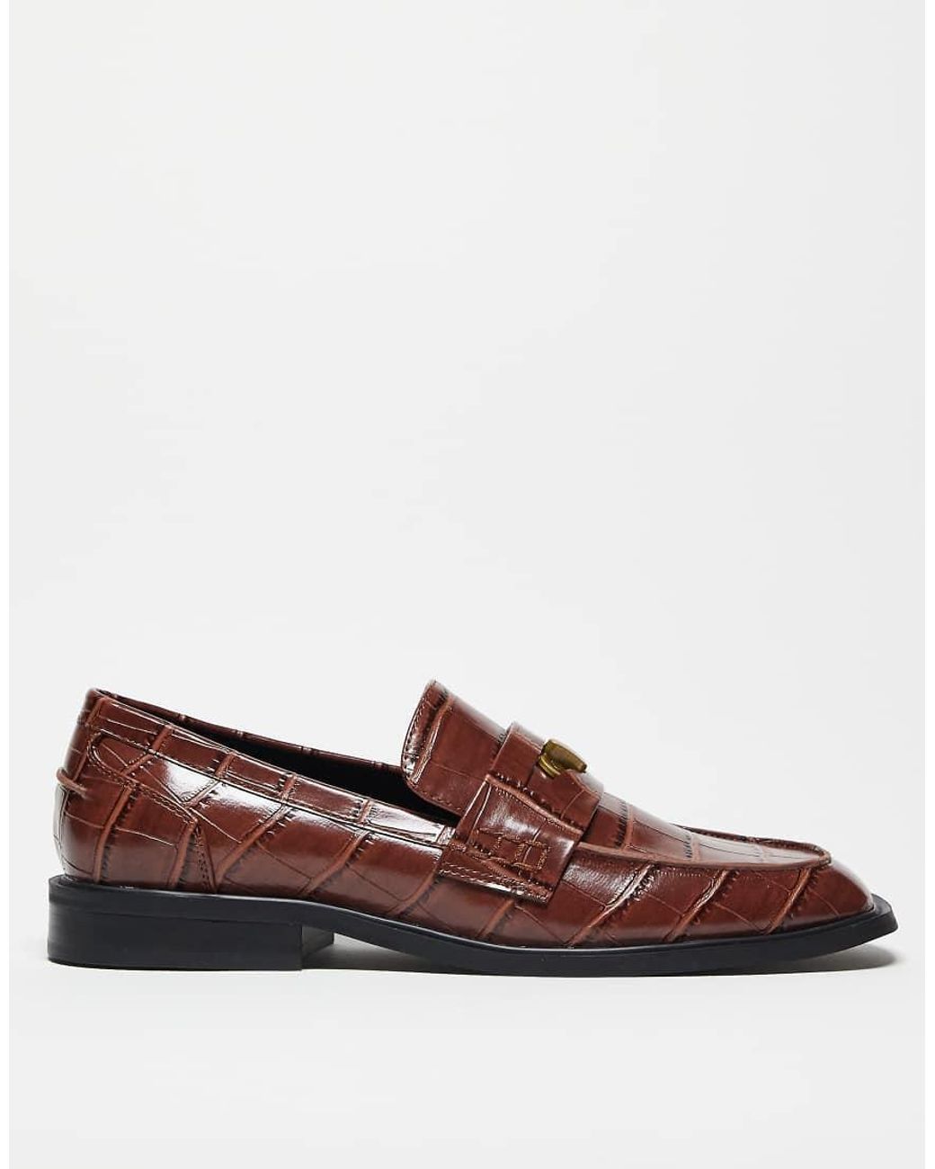 ASOS Brown Penny Loafers for men