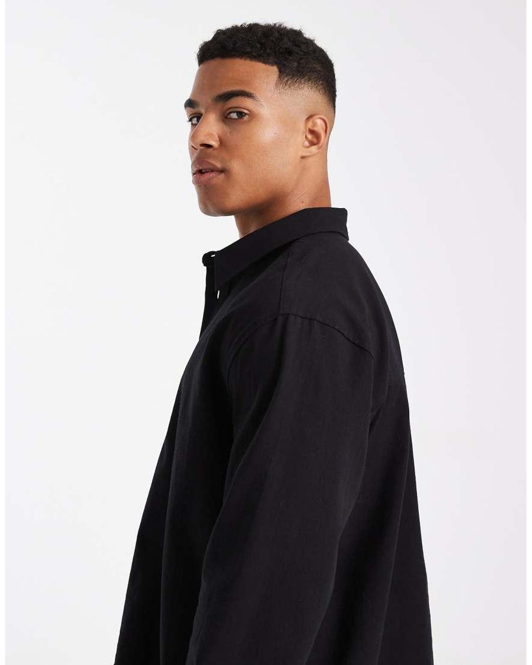ASOS Blue Relaxed Overhead Shirt for men