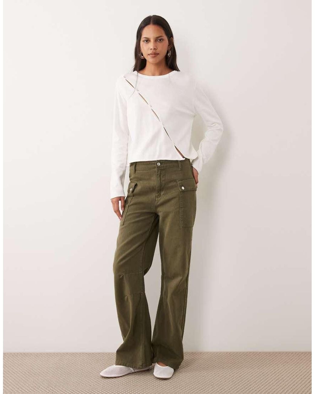 Mango Natural Teen Asymmetric Button Detail Cardigan