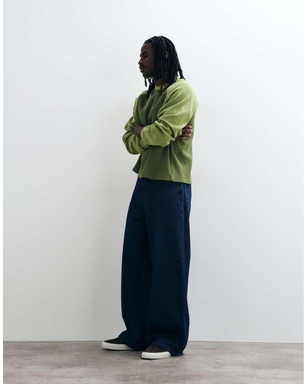 ASOS Green Cocoon Jeans for men