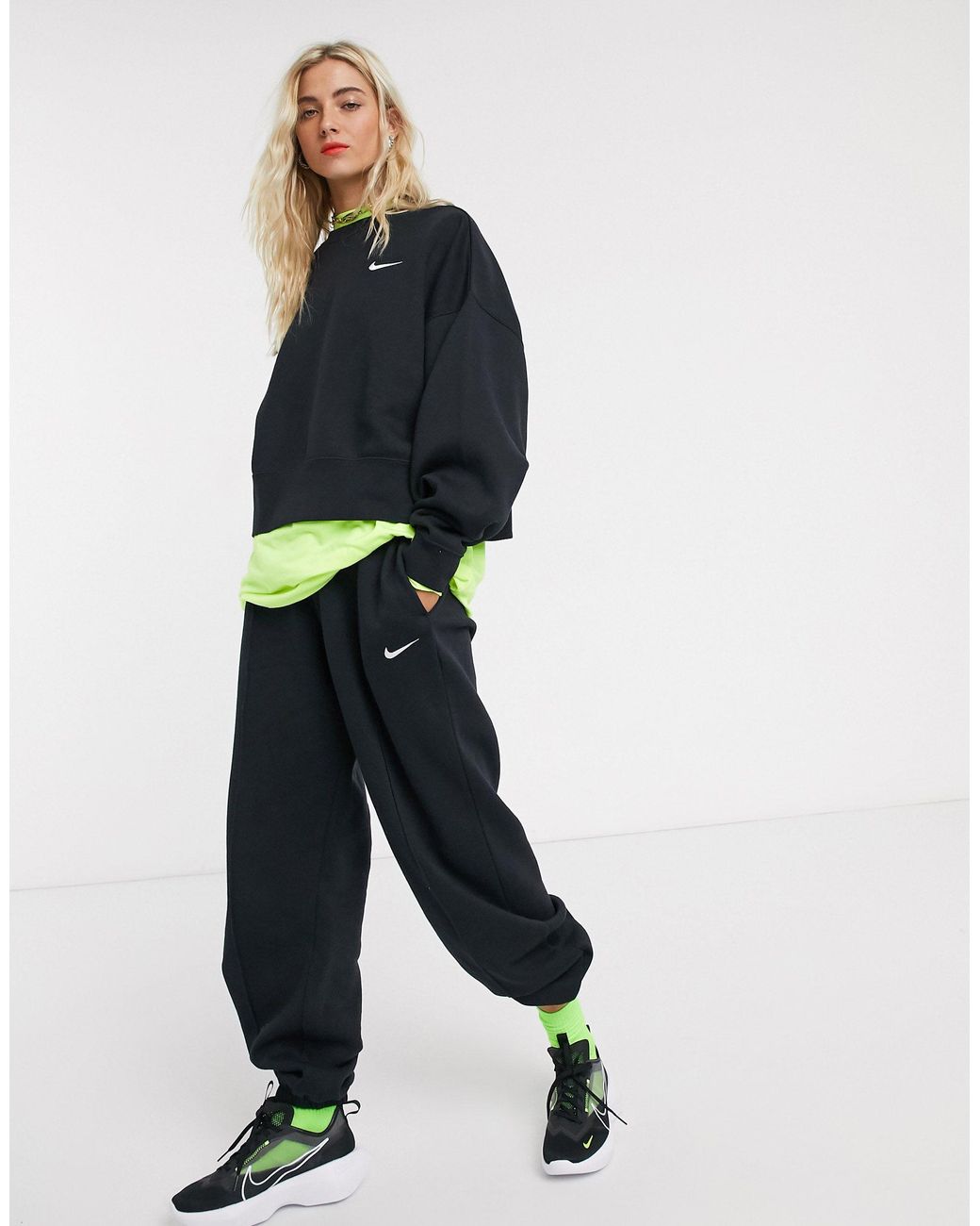 nike grey oversized joggers