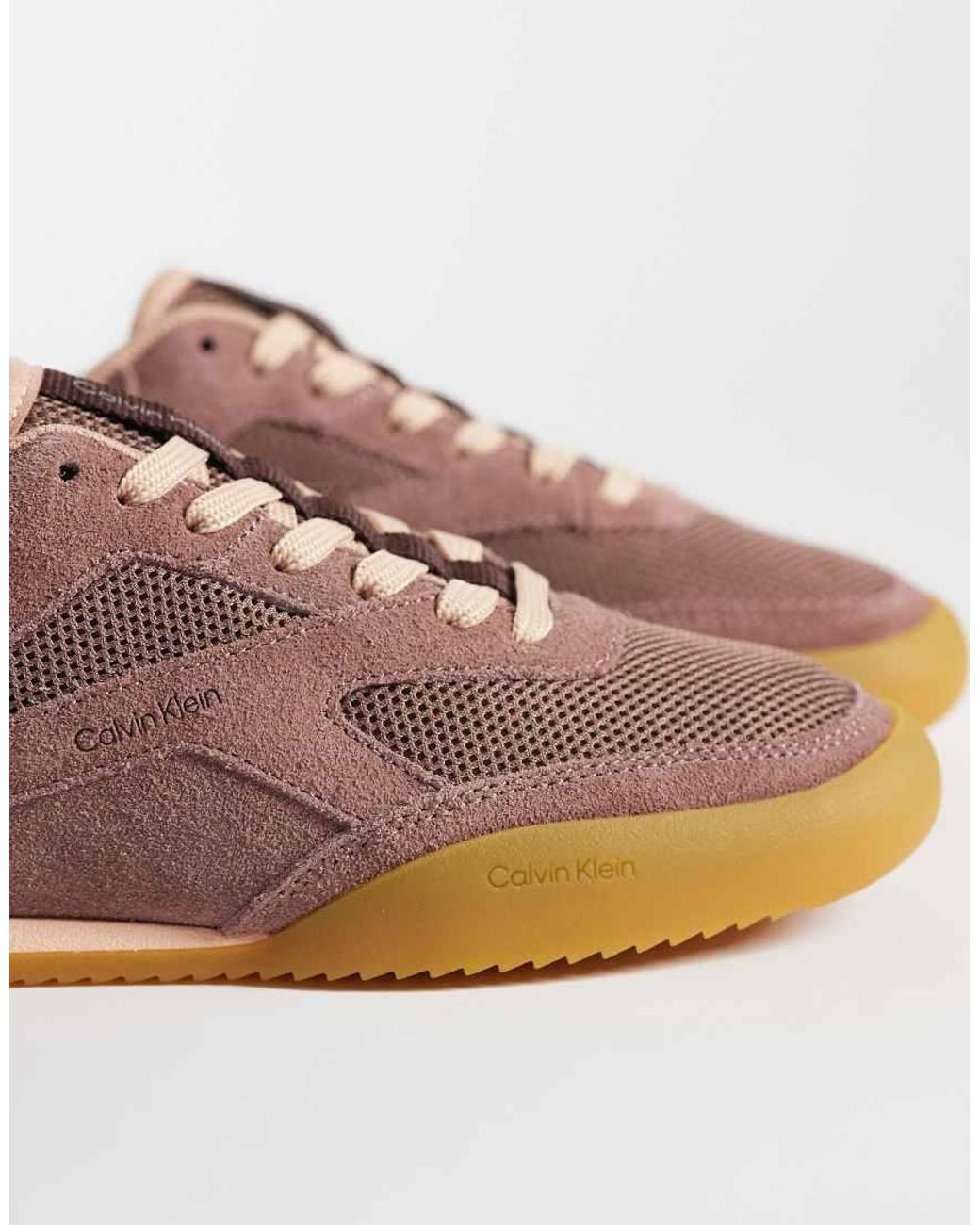 Calvin Klein Brown Mesh Runner Trainer