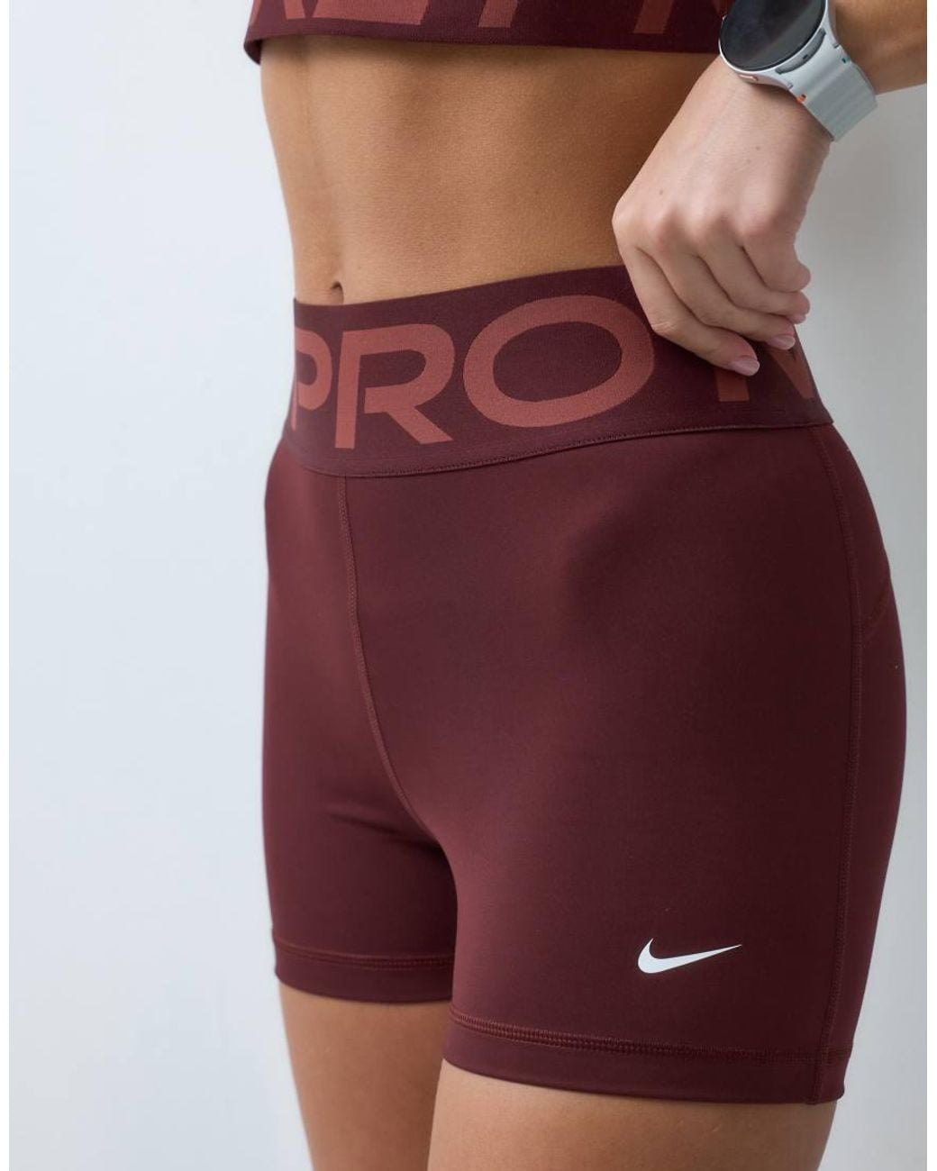 Nike Red Pro Dri-fit Sculpt High-rise 3inch Short
