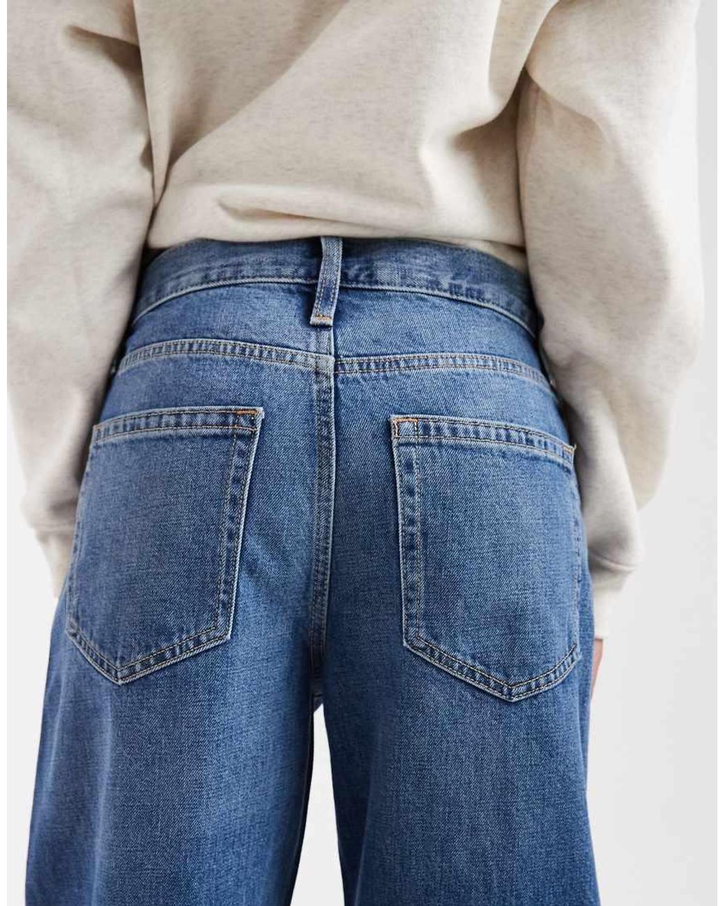 Gap Blue Barrel Leg Jeans