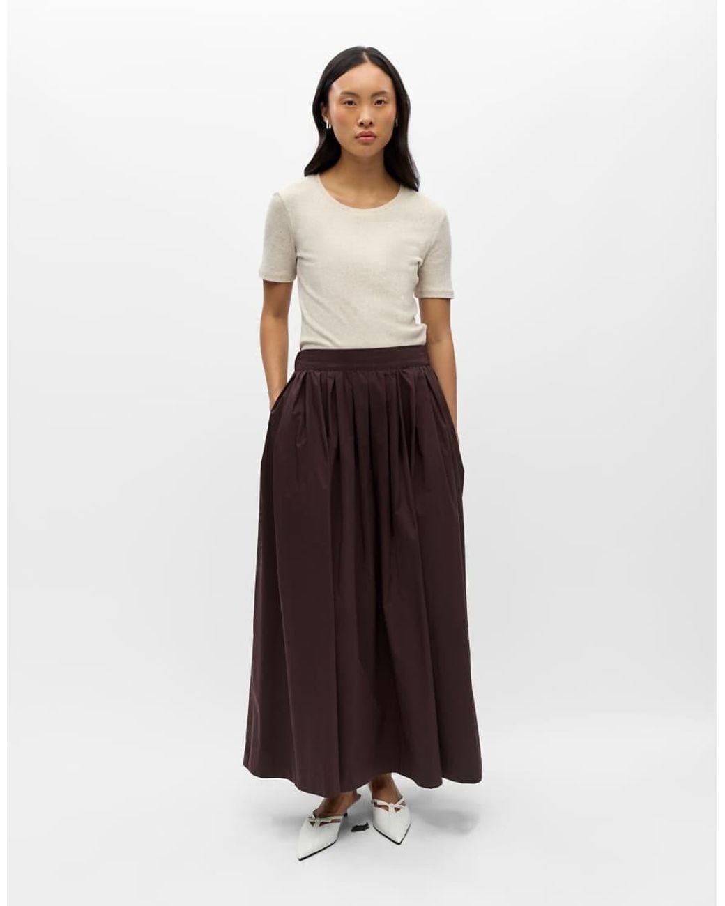 Object Brown Maxi Skirt