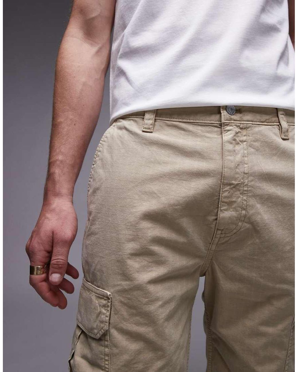 Tommy Hilfiger Gray Otis Cargo Shorts for men