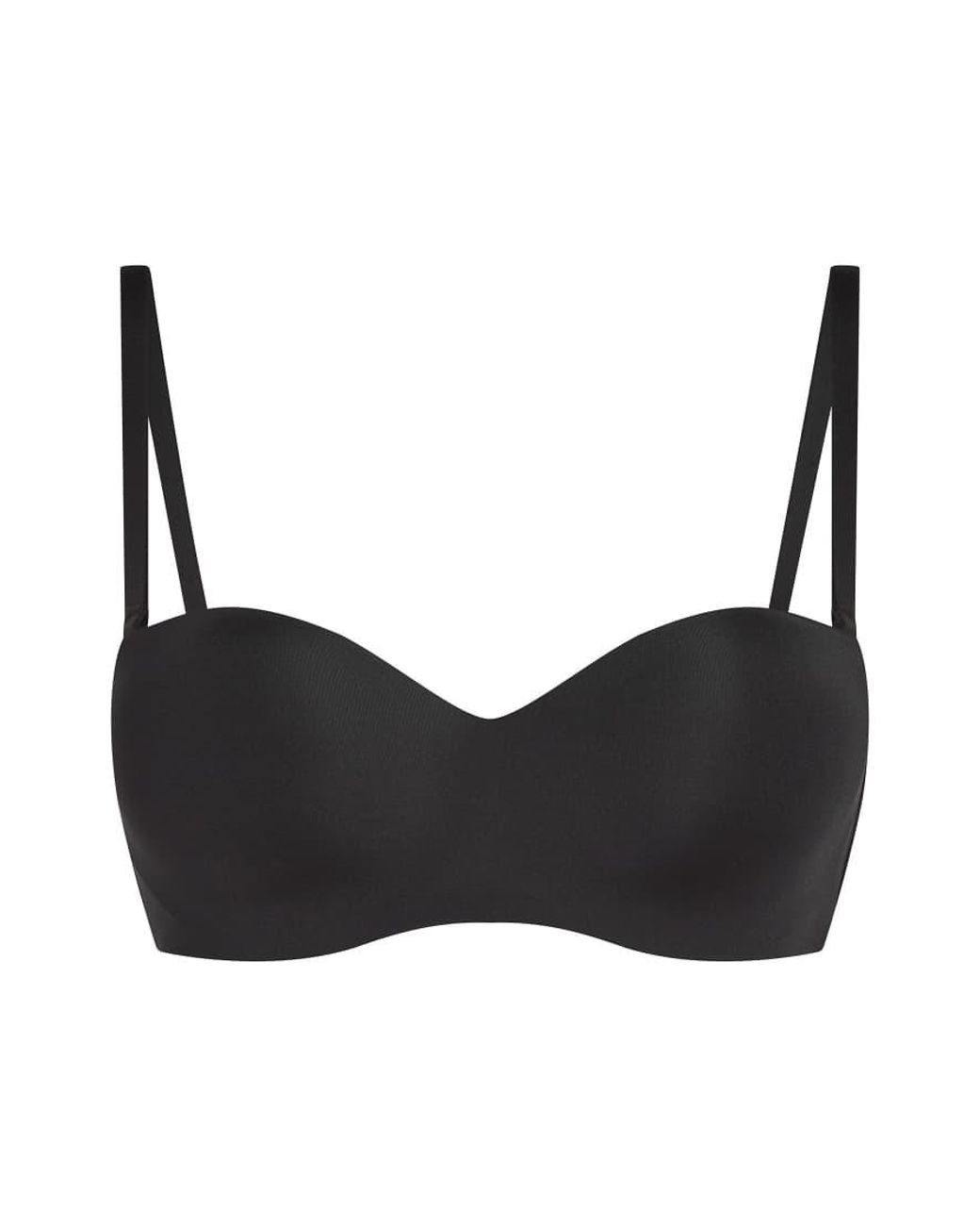 Hunkemöller Black Smooth Padded Underwired Strapless Push-Up Bra